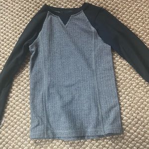 IVVIVA LONG SLEEVE GREY, BLACK KIDS SIZE 6 SHIRT